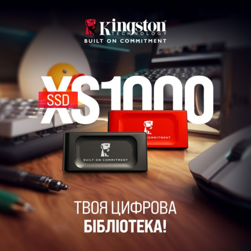 SSD Kingston XS1000R BOC 1TB USB 3.2 Gen2 Type-C 3D NAND Red