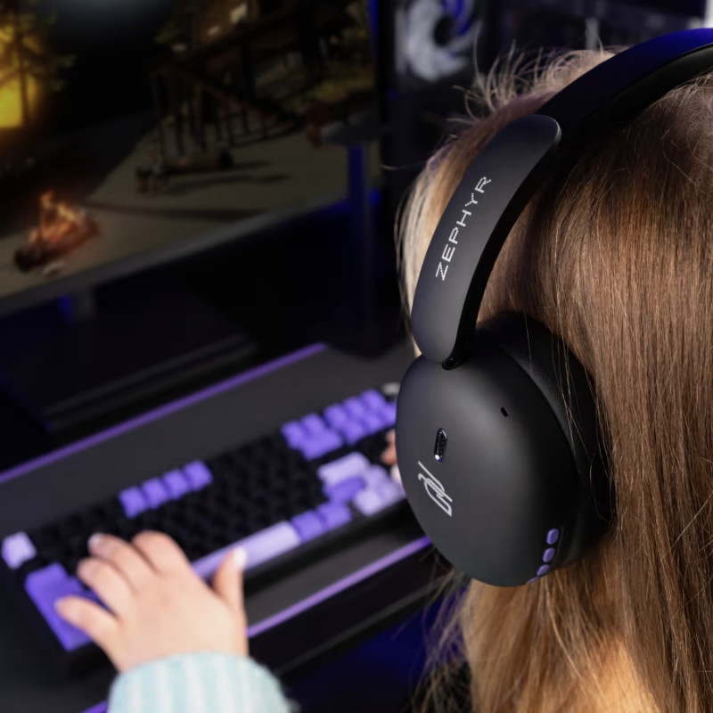 Гарнітура ігрова Proove Gaming Zephyr (APP) (black/purple)