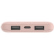 Акумулятор портативний літій-іонний Power Bank Belkin 10000мА·год, 15Вт, 2хUSB-A/USB-C, рожевий BPB0
