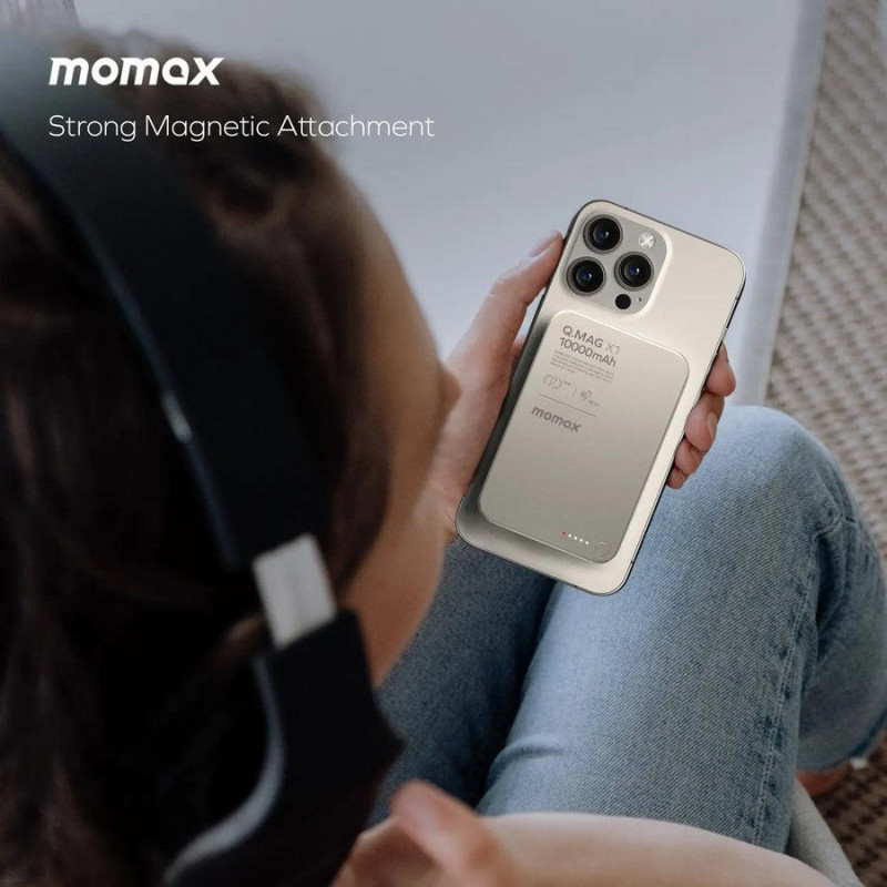 Портативний зарядний пристрій MOMAX WRL 10000MAH Q.MAG X1 TITAN. IP117AE