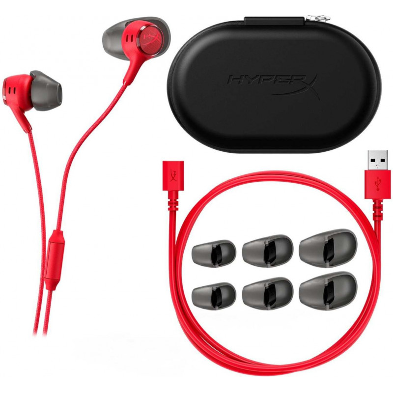 Гарнітура ігрова HyperX Cloud Earbuds III S, USB-C, червоний BN7S2AA