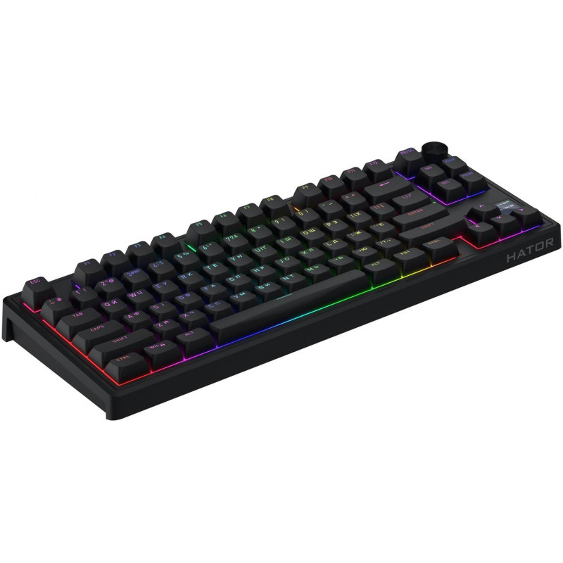 Клавіатура механічна HATOR Skyfall 80 PRO wireless black, silent switches HTK4181UA