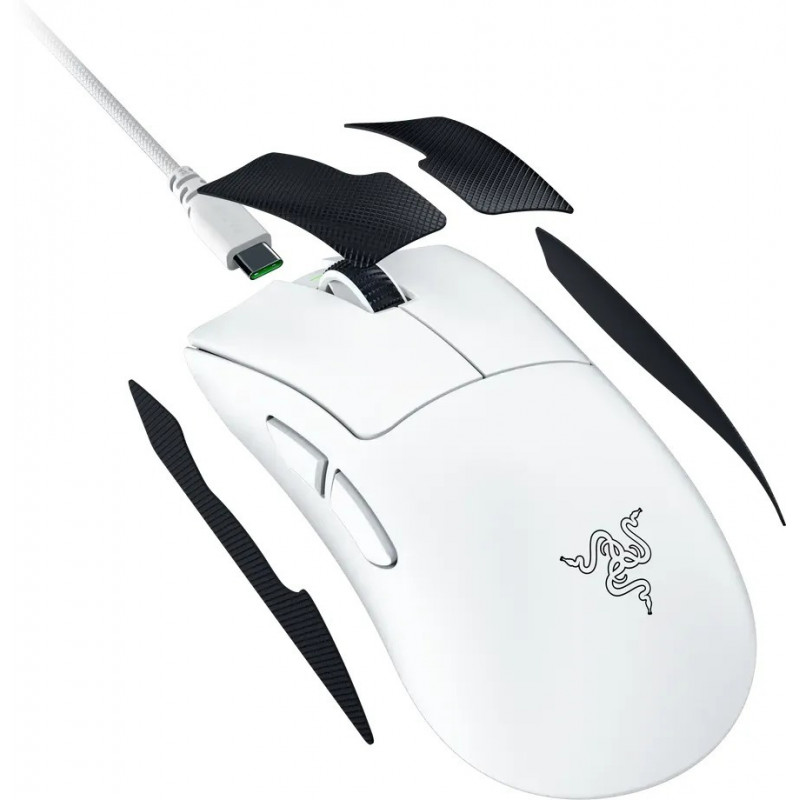 Миша Razer DeathAdder V4 Pro Gen-2, RGB, USB-A/WL/BT, білий RZ01-05330200-R3G1