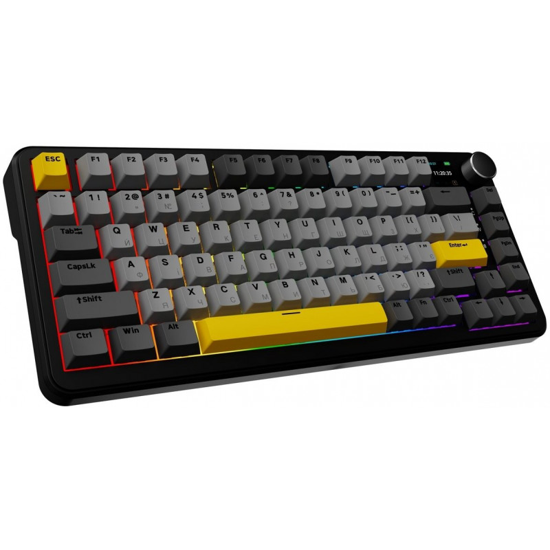 Клавіатура механічна Ajazz AK820 MAX PLUS Daydream Switch RGB Wireless/BT/USB Black AK820MAX-DD-BGY