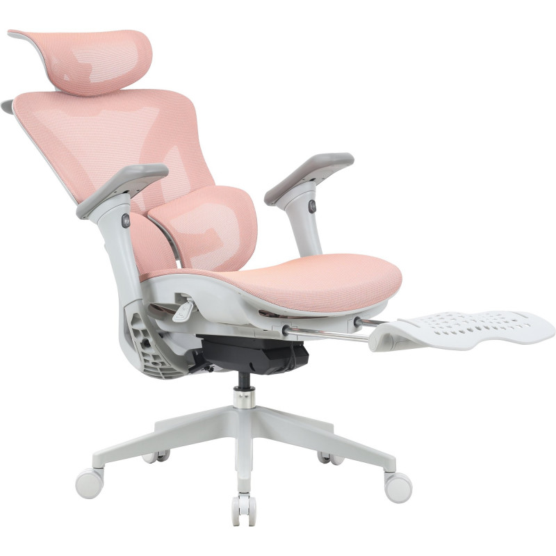 Крісло офісне OfficePro Elite OC950GLP Gray/Light Pink