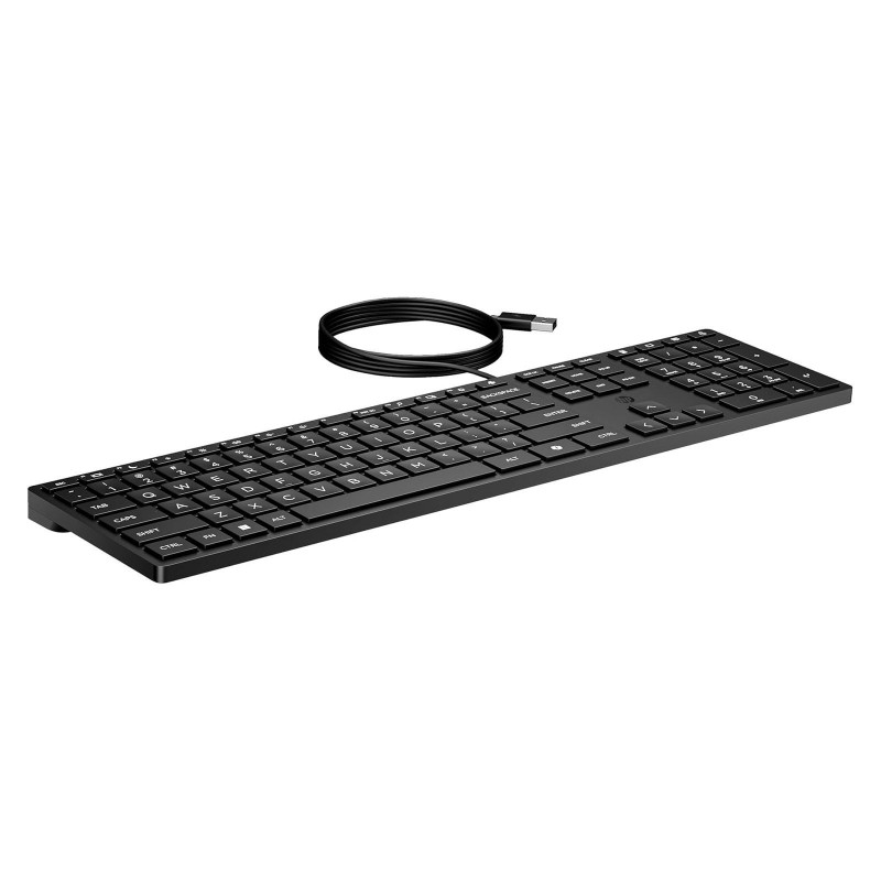 Клавіатура мембранна HP 320K, 109key, USB-A, EN/UK, чорний 9SR37UT