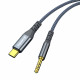 Адаптер-перехідник ColorWay USB-C to 3.5 mm mini-Jack 1.2 м сірий