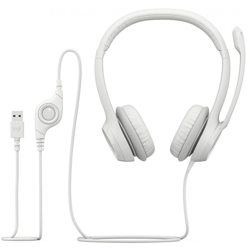 Навушники Logitech H390 USB White (981-001286)