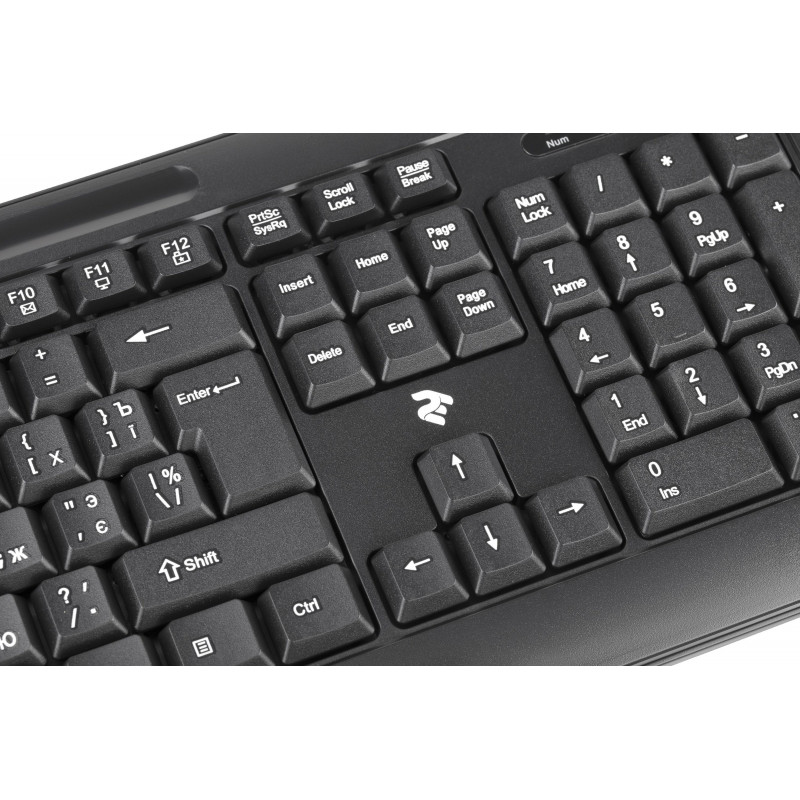Клавіатура 2E KM1040 104key, USB-A, EN/UK, чорний 2E-KM1040UB_UA