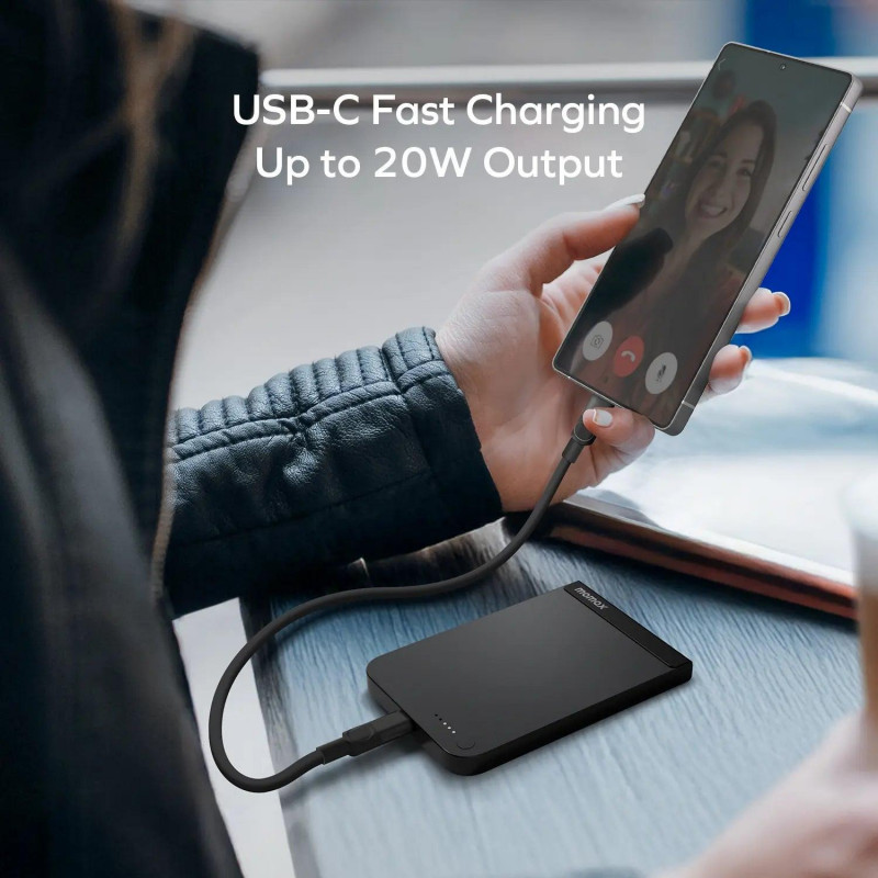 Портативний зарядний пристрій MOMAX WRL 5000MAH SOLAR ORANGE IP161Q2M