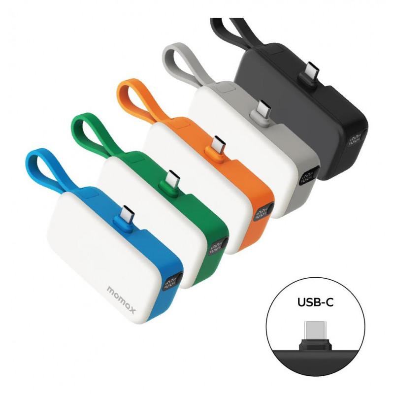 Портативний зарядний пристрій MOMAX USB-C 5000MAH BLACK IP130D
