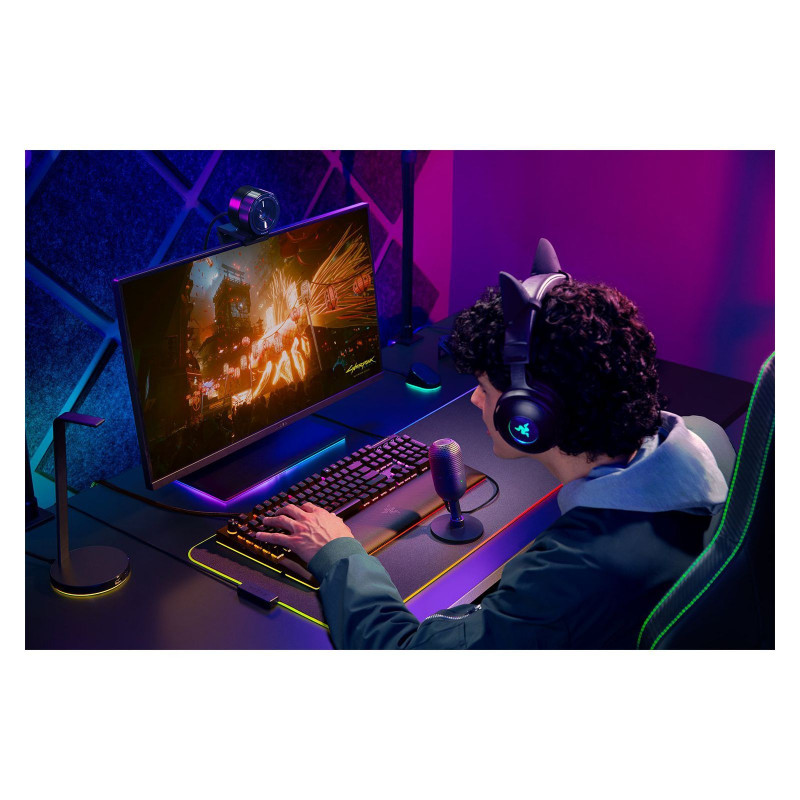 Мікрофон геймінговий Razer Seiren V3 Mini, Omni, USB-A, 1.2м, чорний RZ19-05050100-R3M1