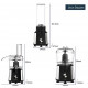 Кухонний комбайн KUMTEL HFP-02 Inox&Black