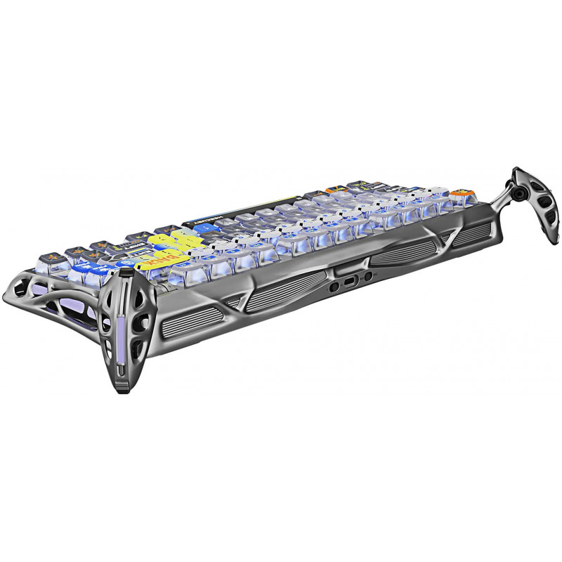 Клавіатура механічна GravaStar Mercury K1 Pro, BT/WL/USB, Interstellar Silver GS_K1_PRO_S_CGRY