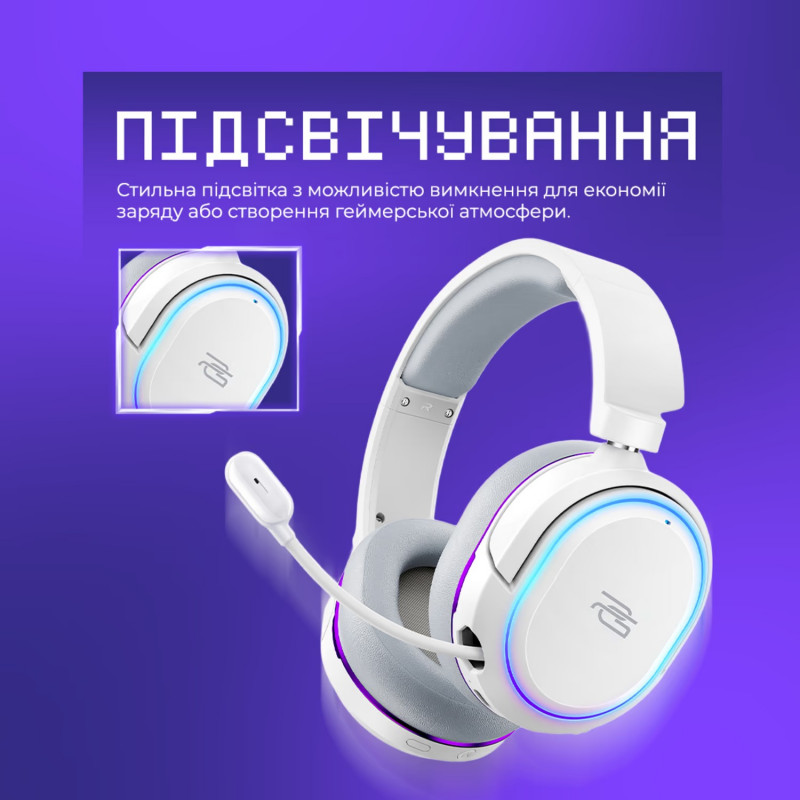 Гарнітура ігрова Proove Gaming Rapture (APP) (white)