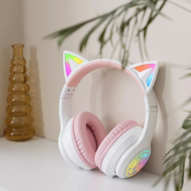 Бездротові навушники Proove Kids Neko (APP) (white/pink)