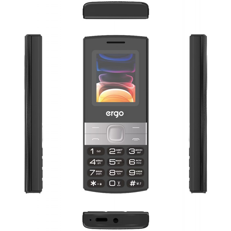 Мобільний телефон ERGO B185 Dual Sim (чорний)