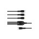 Кабель Colorway Type-C - 3в1 (Lightning+MicroUSB+Type-C) 3.0A 1.2м чорний CW-CBPDU3060-BK