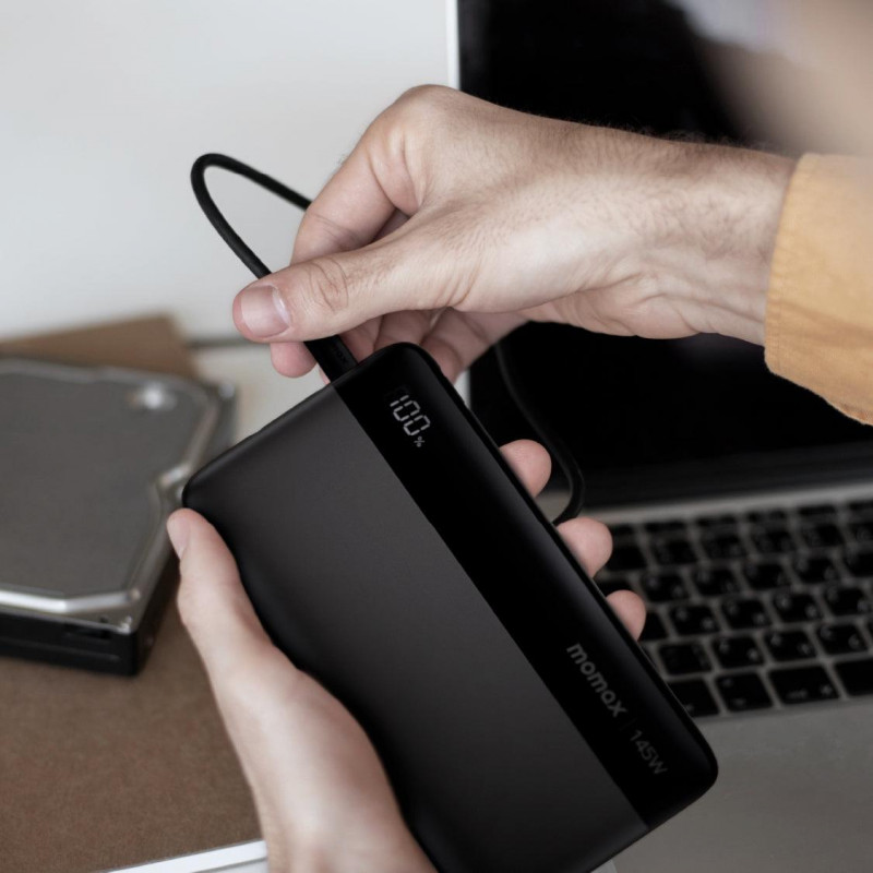 Портативний зарядний пристрій MOMAX USB-C 25000MAH BLACK IP150D