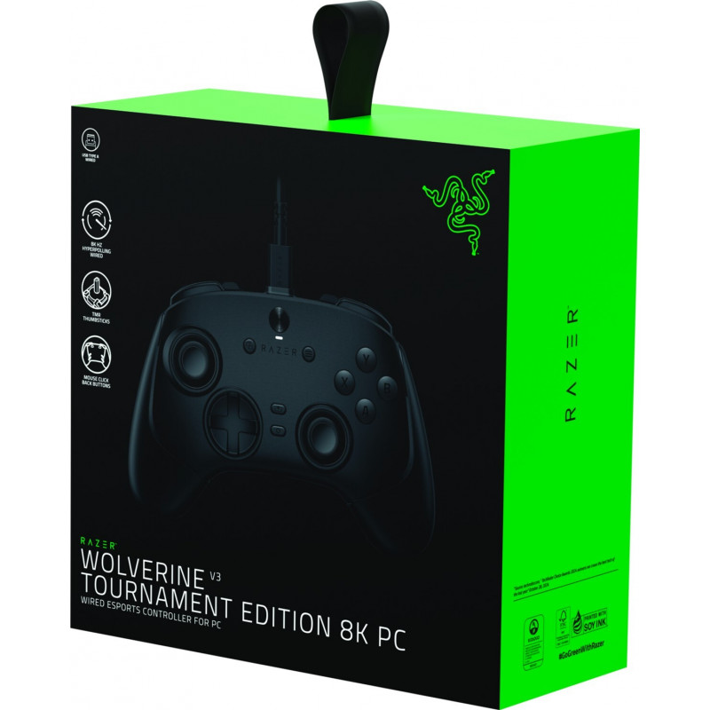 Геймпад RAZER Wolverine V3 TE 8K, PC, black (RZ06-05550100-R3M1)