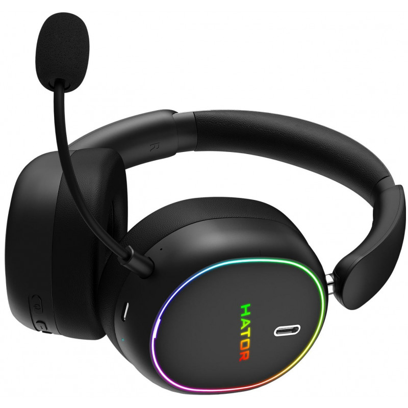 Ігрова гарнітура HATOR PHOENIX 2 Hi-Res (ESH40) wireless black SyncHUB connection