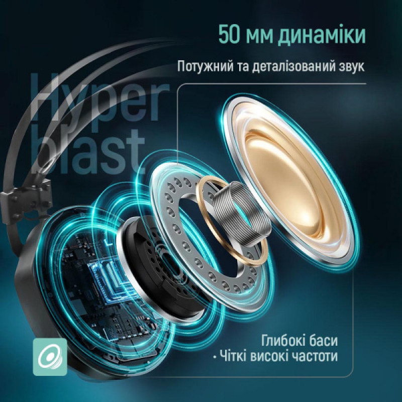 Навушники ColorWay Hyperblast RGB Black CW-HPG05BK