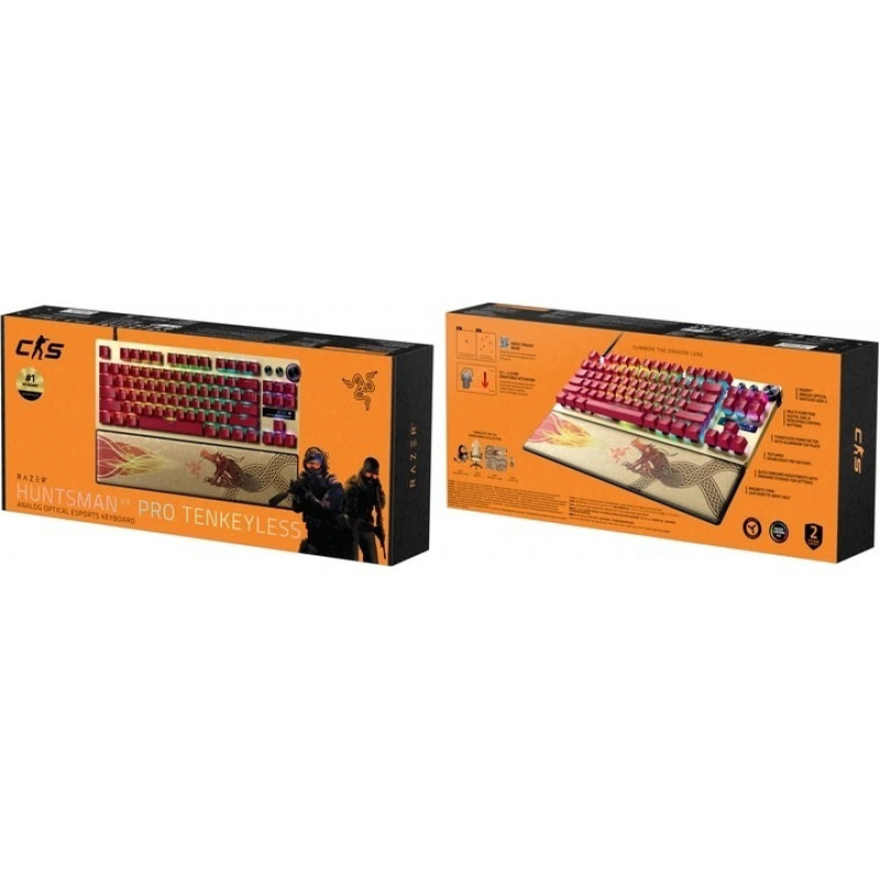Клавіатура механічна RAZER Huntsman V3 PRO TKL, Counter-Strike 2 (RZ03-04982100-R3M1)