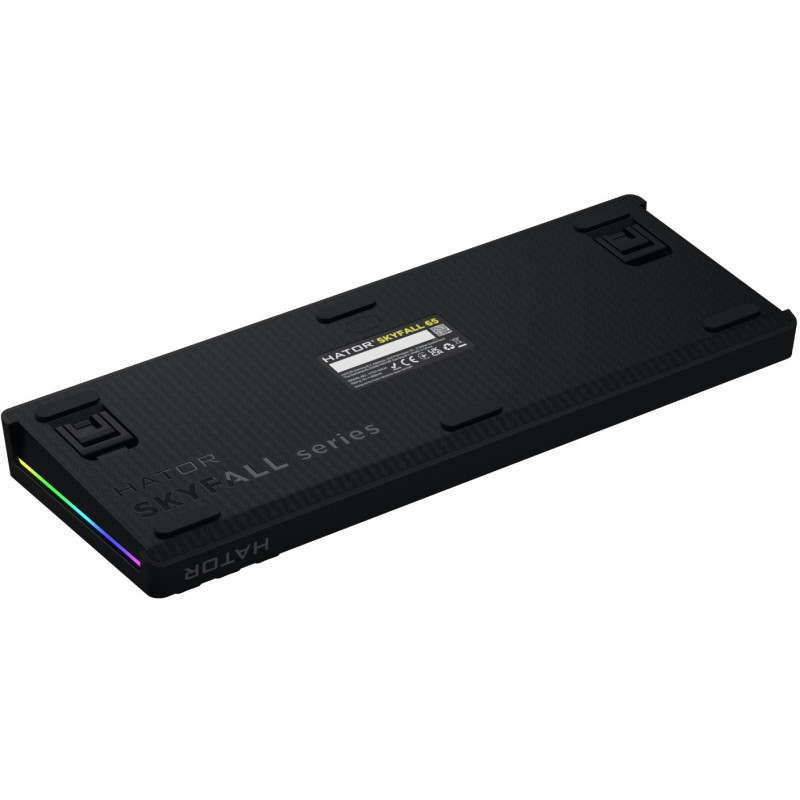 Клавіатура механічна HATOR Skyfall 65 PRO wireless grey-black, US, silent switches HTK4160