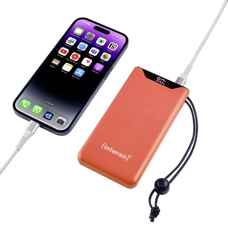 Портативний зарядний пристрій INTENSO USB 10000MAH QC3.0 ORANGE F10000 7332038