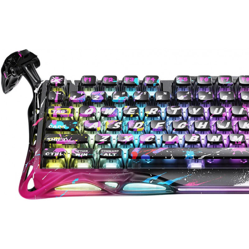 Клавіатура магнітна GravaStar Mercury V75 Pro 80keys, Magnetic Jade Gaming, 8K, USB-A, RGB, Neon Gra