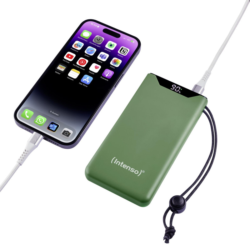 Портативний зарядний пристрій INTENSO USB 10000MAH QC3.0 GREEN F10000 7332037