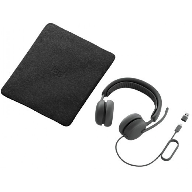 Навушники Logitech Zone Wired 2 for Business USB Graphite TEAMS version (981-001615)