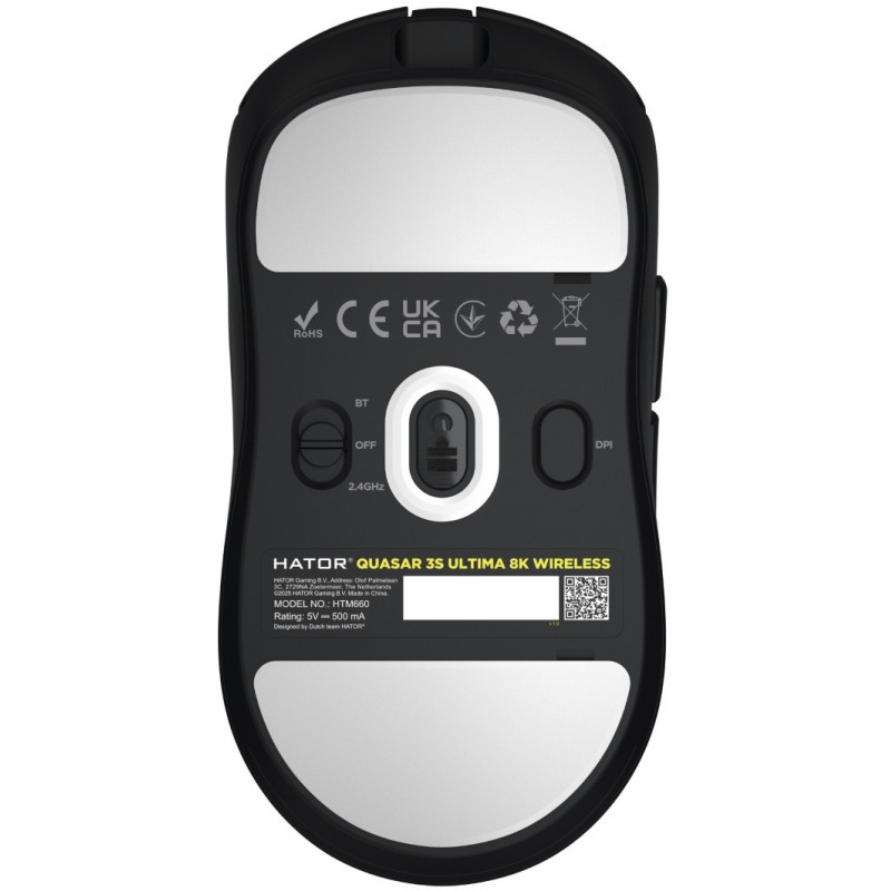 Ігрова миша HATOR Quasar 3S ULTIMA 8K Wireless (HTM660) black