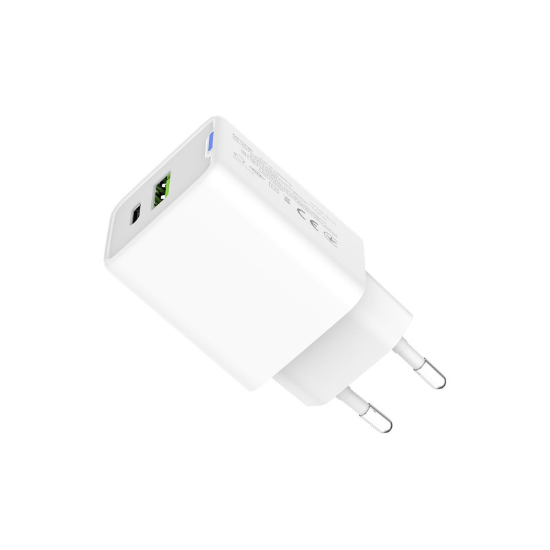 Зарядний пристрій Colorway GaN Mini 45W PD Port PPS USB (Type-C PD + USB QC4.0) білий