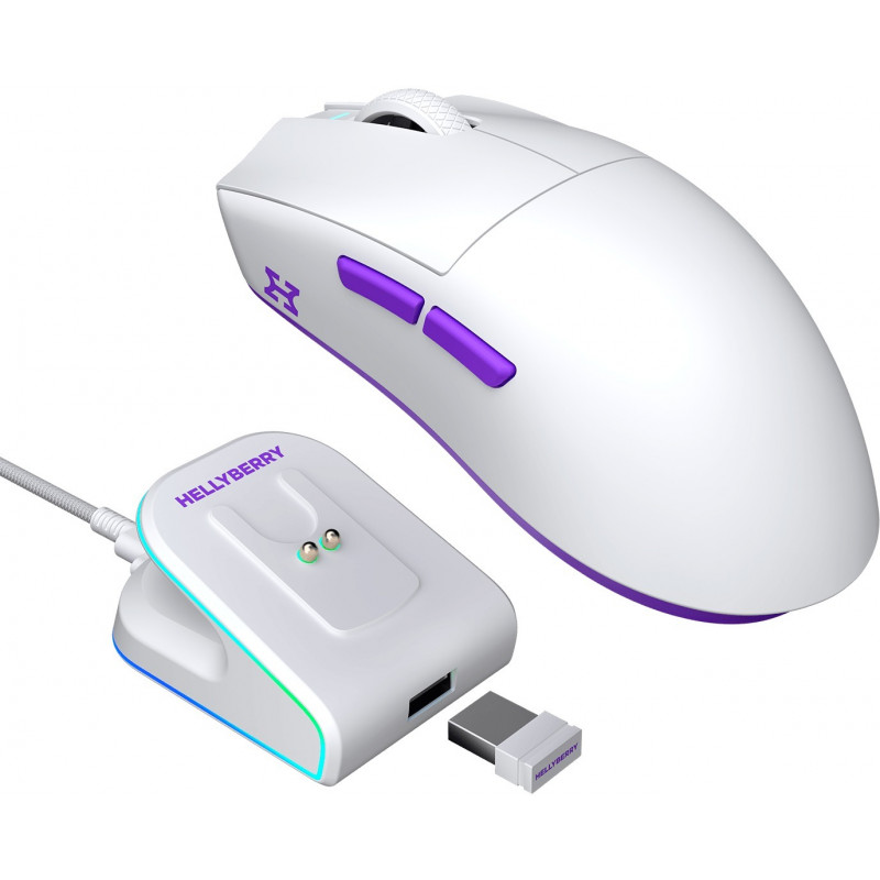 Ігрова миша HATOR Hellyberry HM47 wireless HM47_white_violet