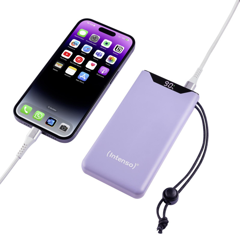 Портативний зарядний пристрій INTENSO USB 10000MAH QC3.0 PURPLE F10000 7332033
