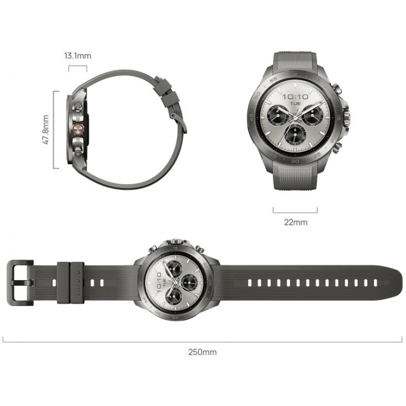 Смарт-годинник Mibro GS Explorer S 48мм, титан-силікон XPAW023TS