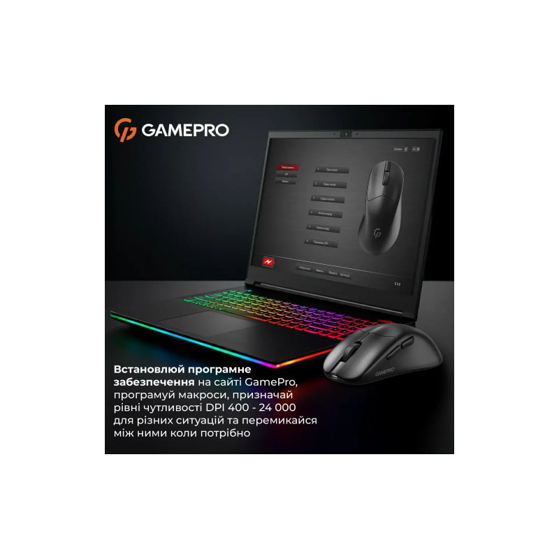 Бездротова миша GamePro Genesis Avenger (GM096B)