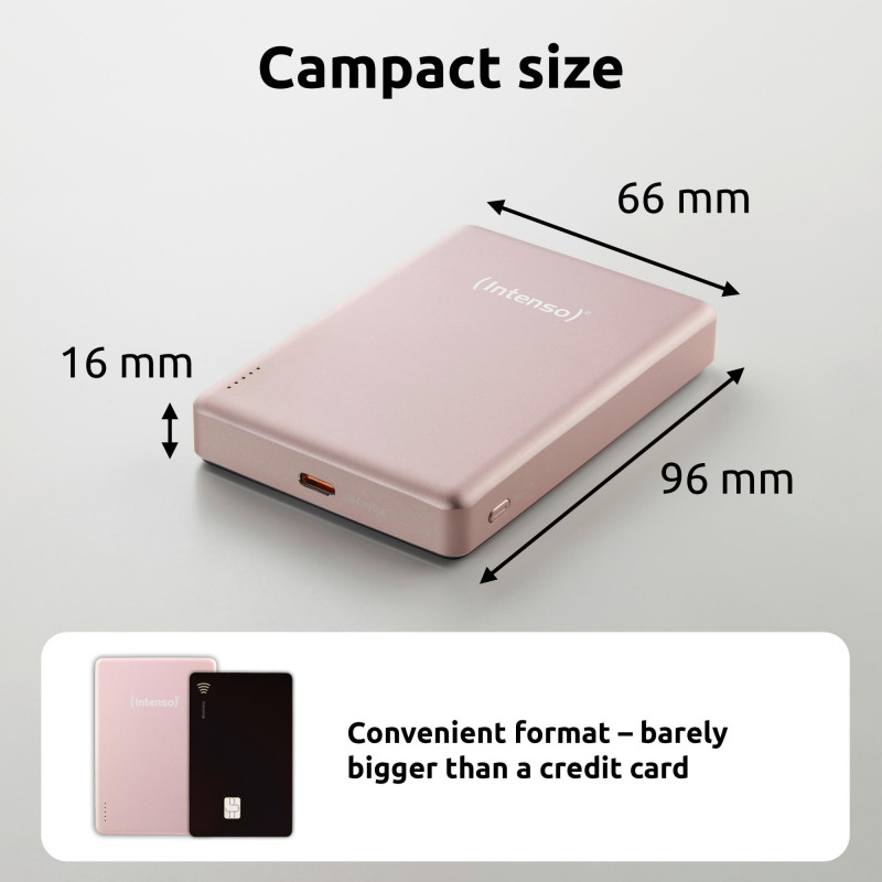 Портативний зарядний пристрій INTENSO USB 10000MAH MAG ROSE MW10000 7344033