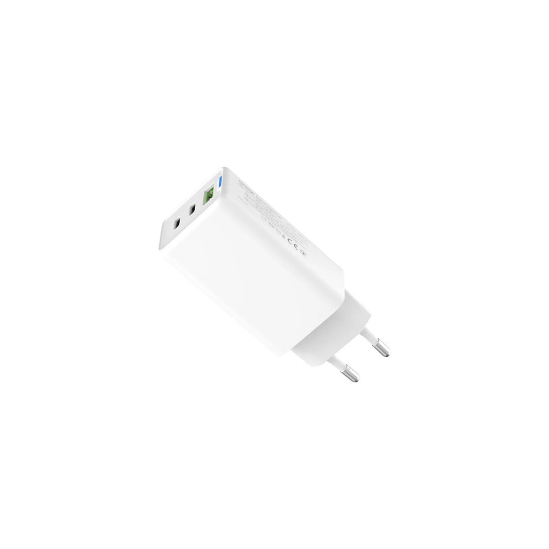 Зарядний пристрій Colorway GaN Mini 65W PD Port PPS USB (USB-2C1A) біле