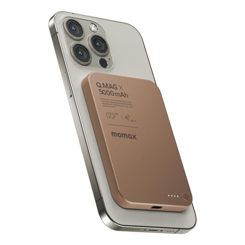 Портативний зарядний пристрій MOMAX WRL 5000MAH Q.MAG X TITAN. IP116AL2