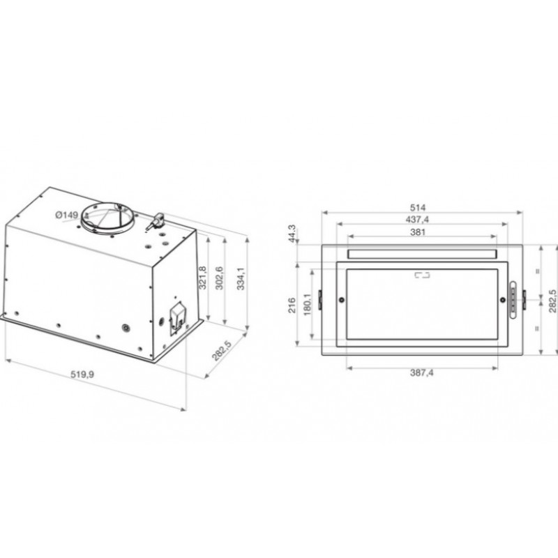 Витяжка Whirpool WCT3 63F LTK