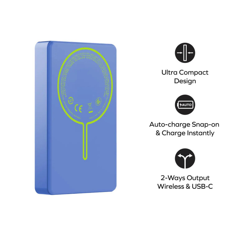 Портативний зарядний пристрій MOMAX WRL 10000MAH TITANIUM IP137L