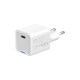 Мережевий зарядний пристрій Colorway GaN Mini 20W PD Port PPS USB-C білий CW-CHS059PD-WT