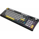 Бездротова механічна клавіатура Ajazz AK980 V2 Gift Switch V2 Black Grey Yellow (AK980-V2-G-BGY)