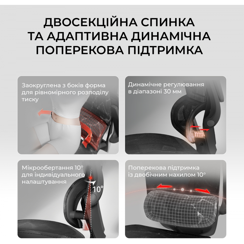 Крісло офісне Sihoo Mesh Black M59AS-M302