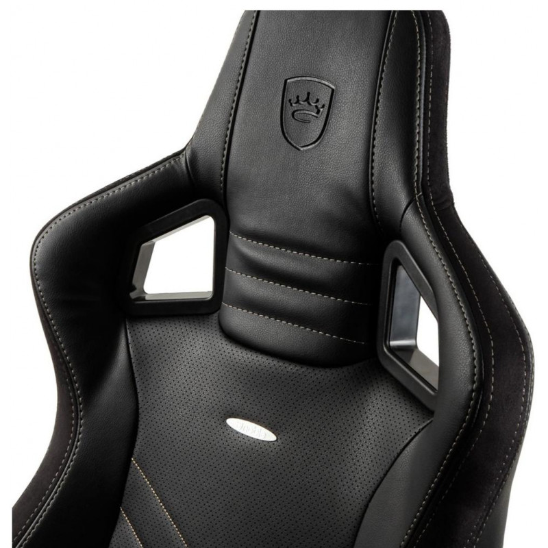 Ігрове крісло Noblechairs EPIC штучна шкіра, чорний/золотий NBL-PU-GOL-002