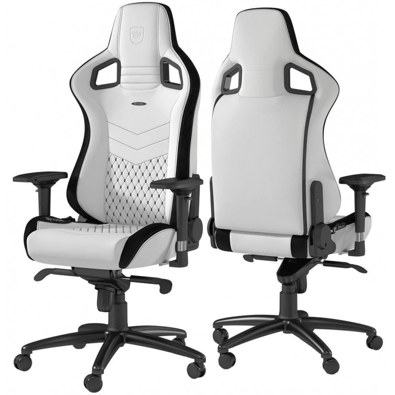 Ігрове крісло Noblechairs EPIC штучна шкіра, білий NBL-PU-WHT-001