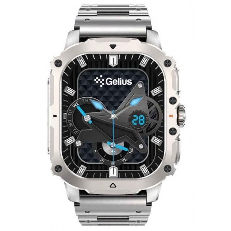 Смарт годинник Gelius Tactical Heavy (GP-SW016) Silver Titan
