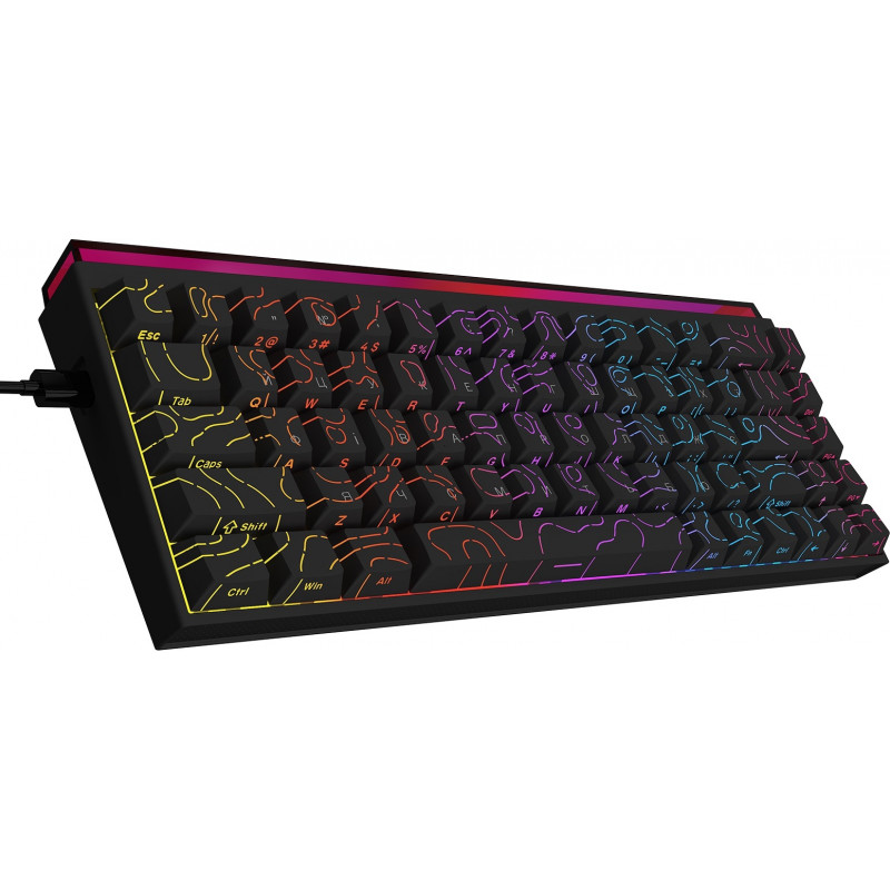 Дротова механічна клавіатура Ajazz NK68 Red switches Side Contour Black (NK68-R-S-B)